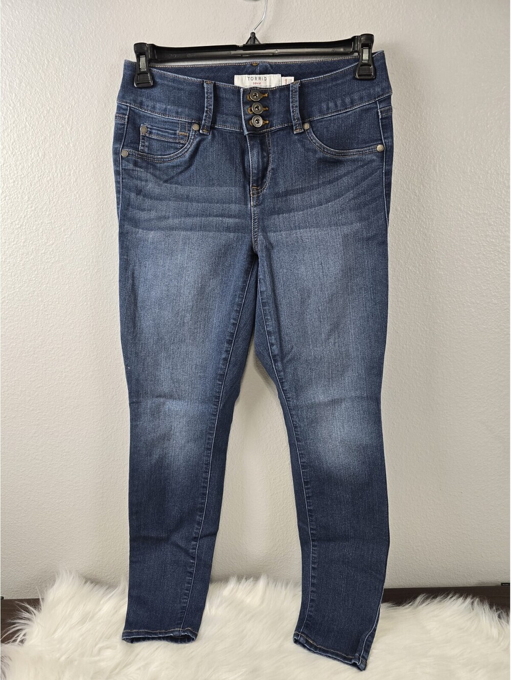 Torrid Super Soft Jegging Dark Wash Denim 10R Stretch Cotton Womens Jeans